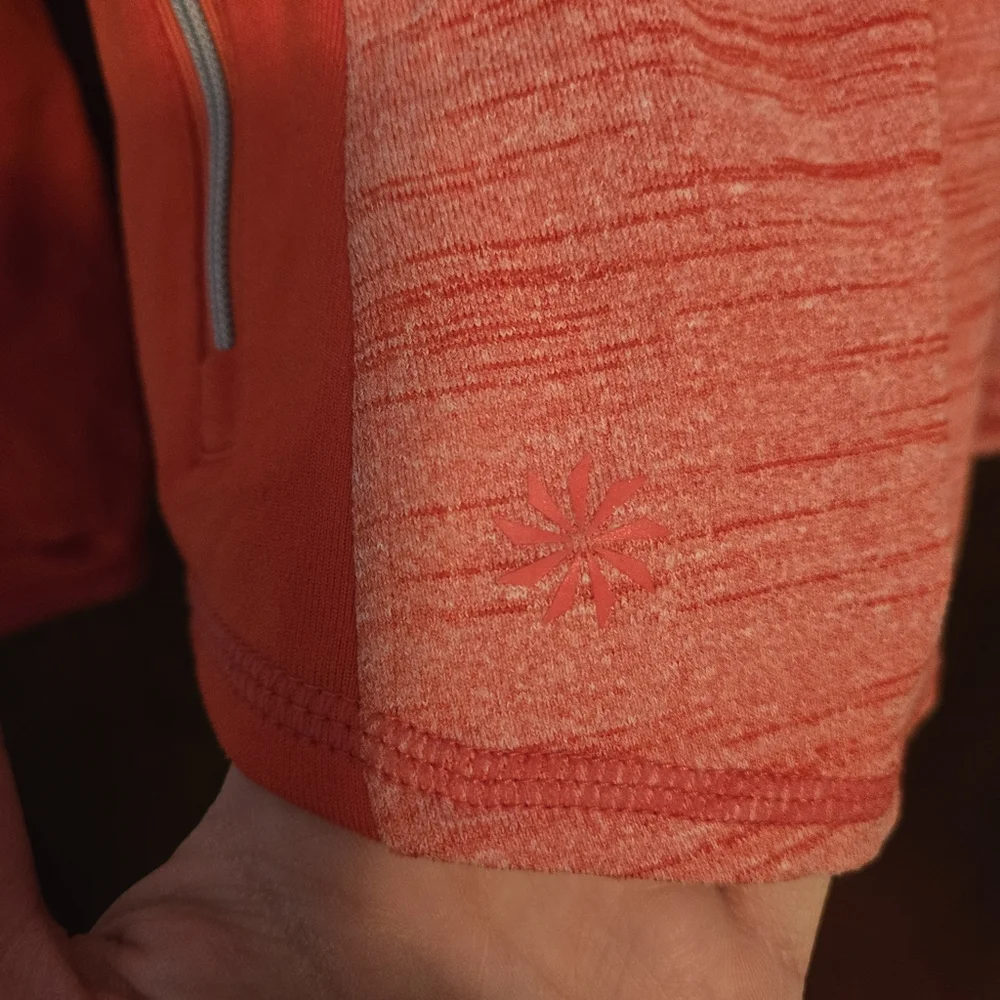 Athleta Running Wild Half Zip Women's Coral Athletic Jacket - Picture 6 of 6
